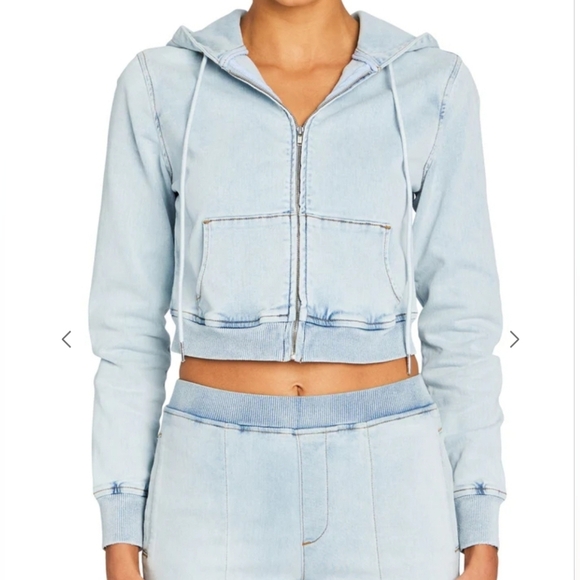 SER.O.YA Jackets & Blazers - Ser.o.ya Edith Terry Cropped Hoodie size S